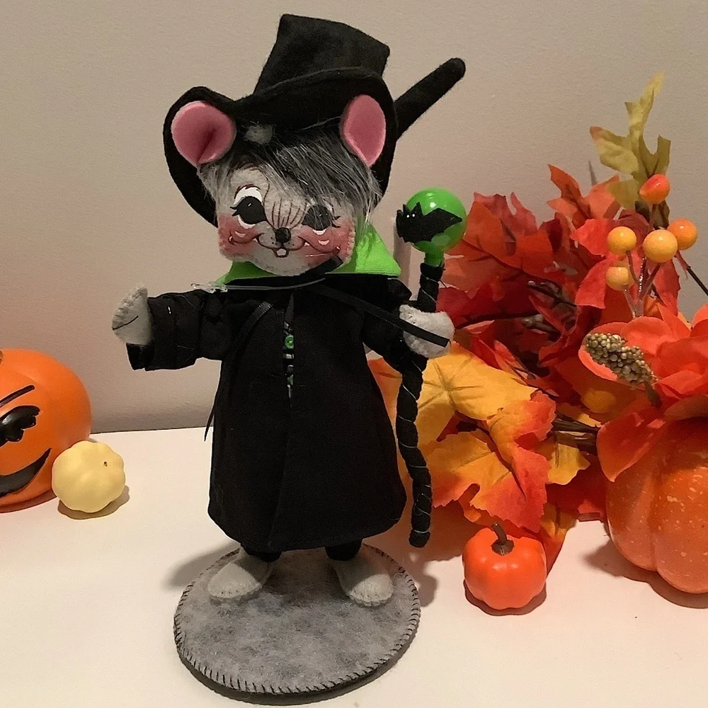 Annalee Halloween Witch And Warlock Mice New